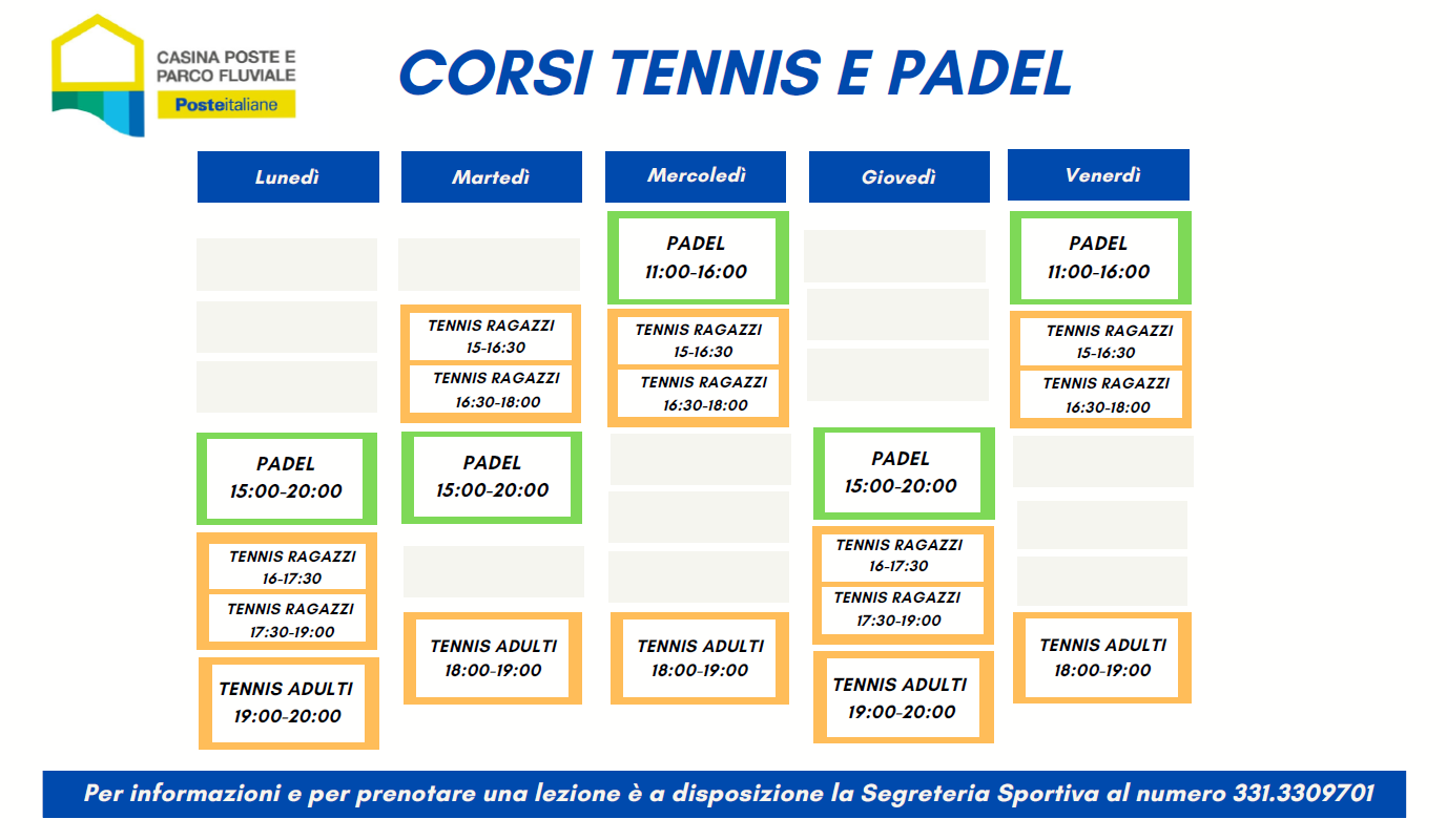 Orario corsi fitness